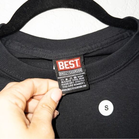 NIP Best x Breezy‎ Excursion Black Logo T-Shirt Size Small - Picture 2 of 3